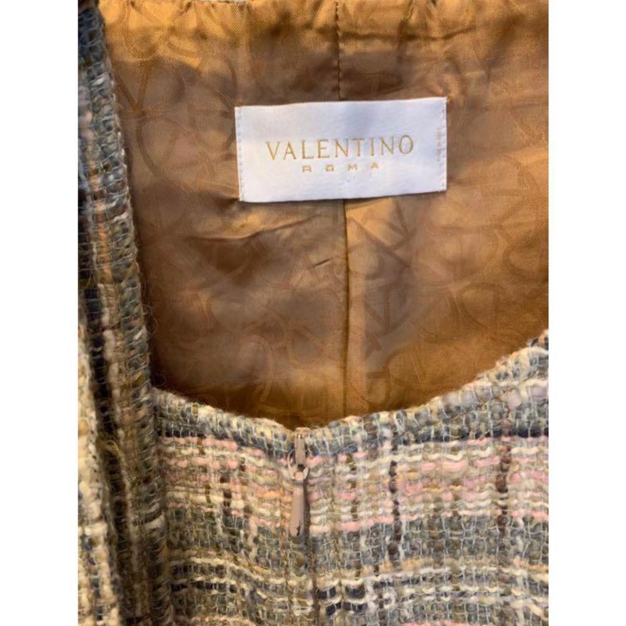 Valentino Valentino Scoop NeckTweed Zip Jacket Size S / US 4 / IT 40 - 2 Thumbnail