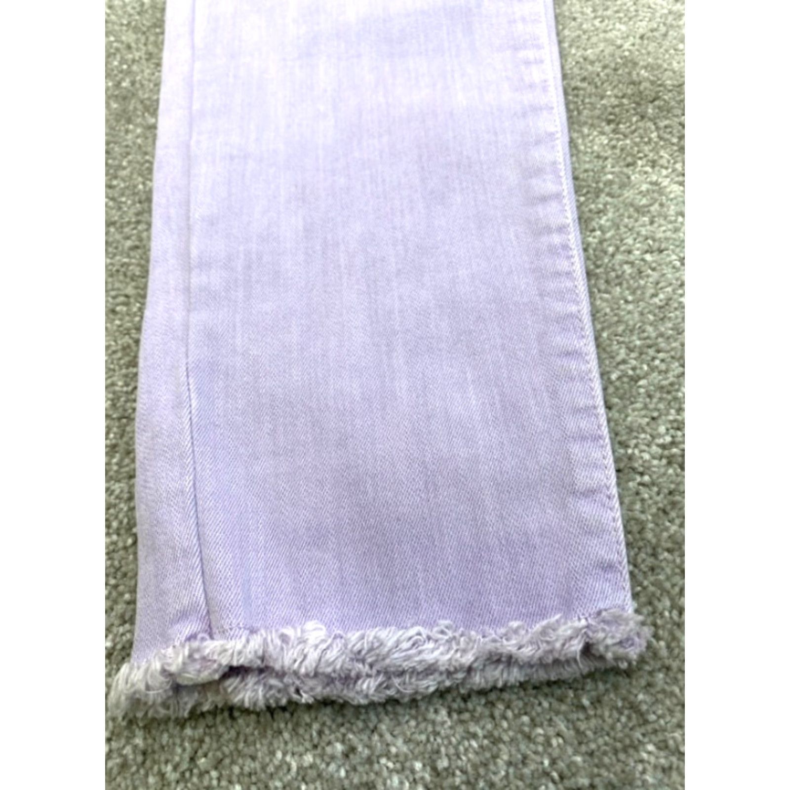 Ralph Lauren VINTAGE Lauren Ralph Lauren Jeans Women 6 Purple Denim Cropped Premier Skinny Straight Crop 5793 Size 28" / US 6 / IT 42 - 2 Thumbnail