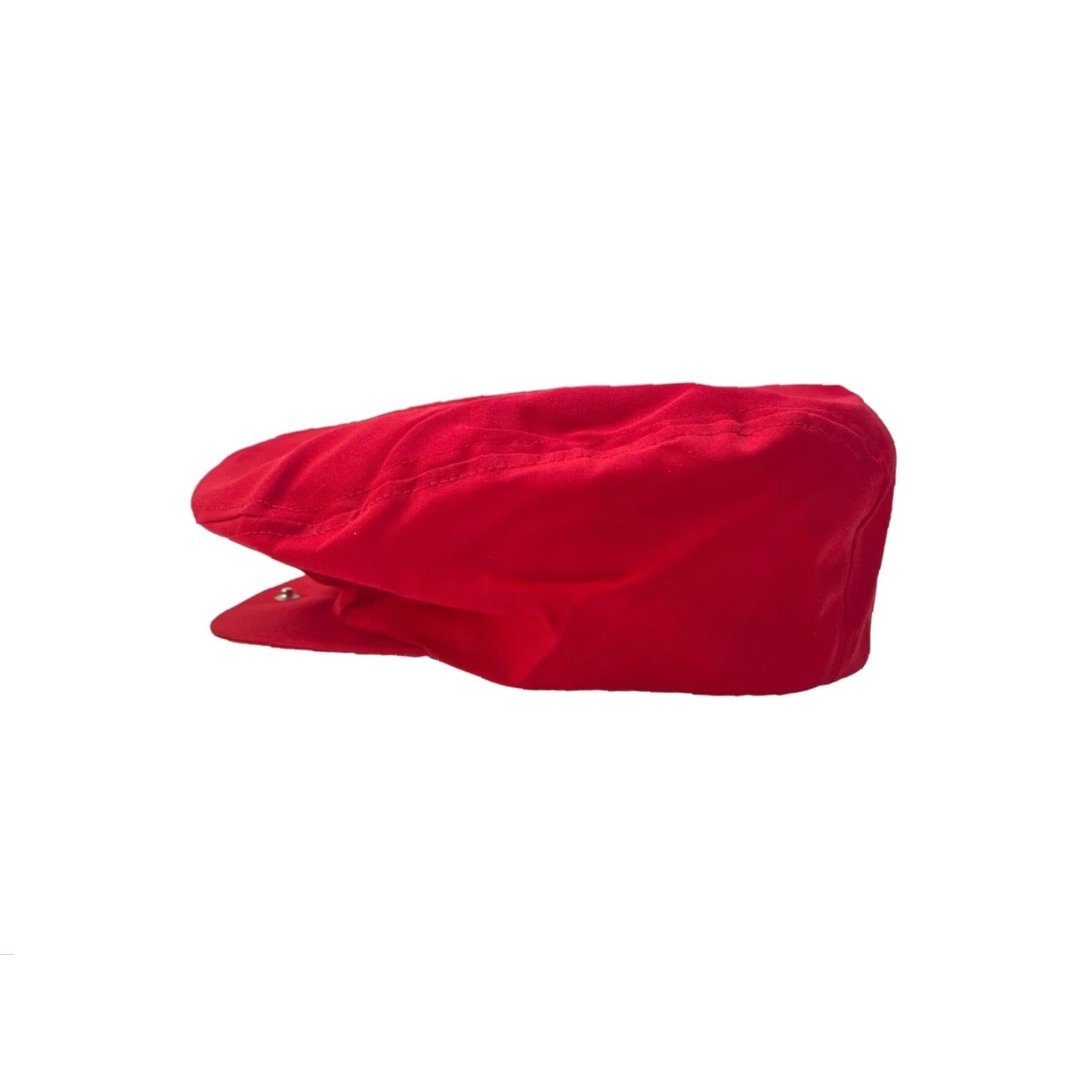Vintage VINTAGE cabbie drivers flat cap hat Mens Large Red 90s deadstock NWOT USA Slim Snap On Bill Size ONE SIZE - 5 Thumbnail
