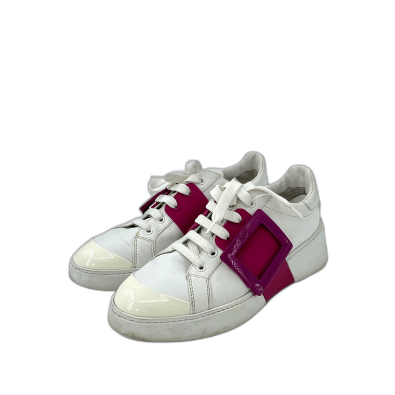 Roger Vivier Roger Vivier RV Size 38 White Decoration Laced Casual Sports Shoes Size US 5.5 / EU 38 - 1 Thumbnail