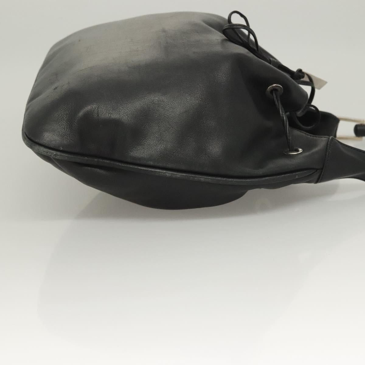 Gucci GUCCI Bamboo Shoulder Bag Leather Black Silver 0014033 Size ONE SIZE - 4 Thumbnail