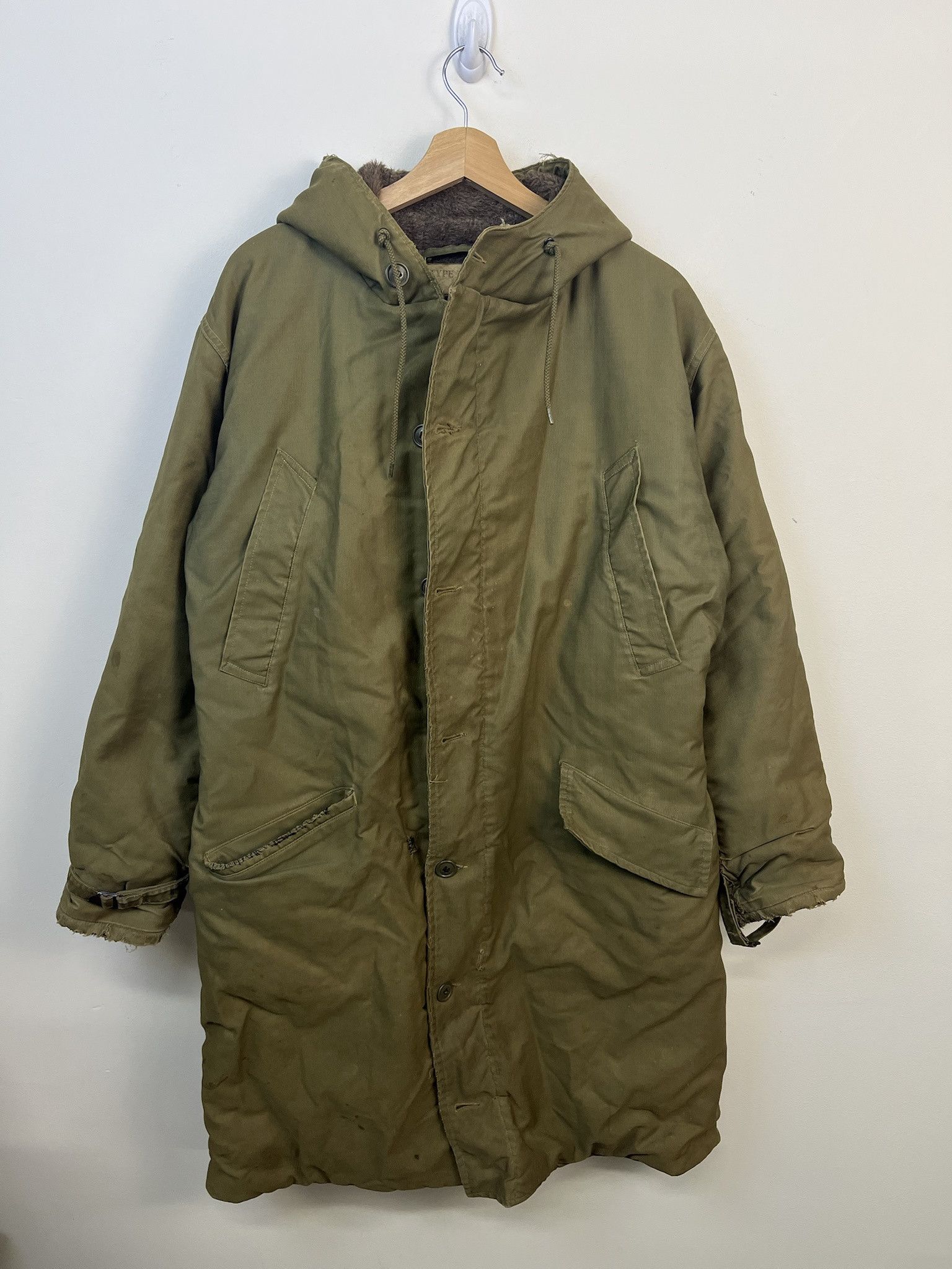 Other Vintage Military Thick Olive Long Jacket Size S Size US S / EU 44-46 / 1 - 1 Thumbnail