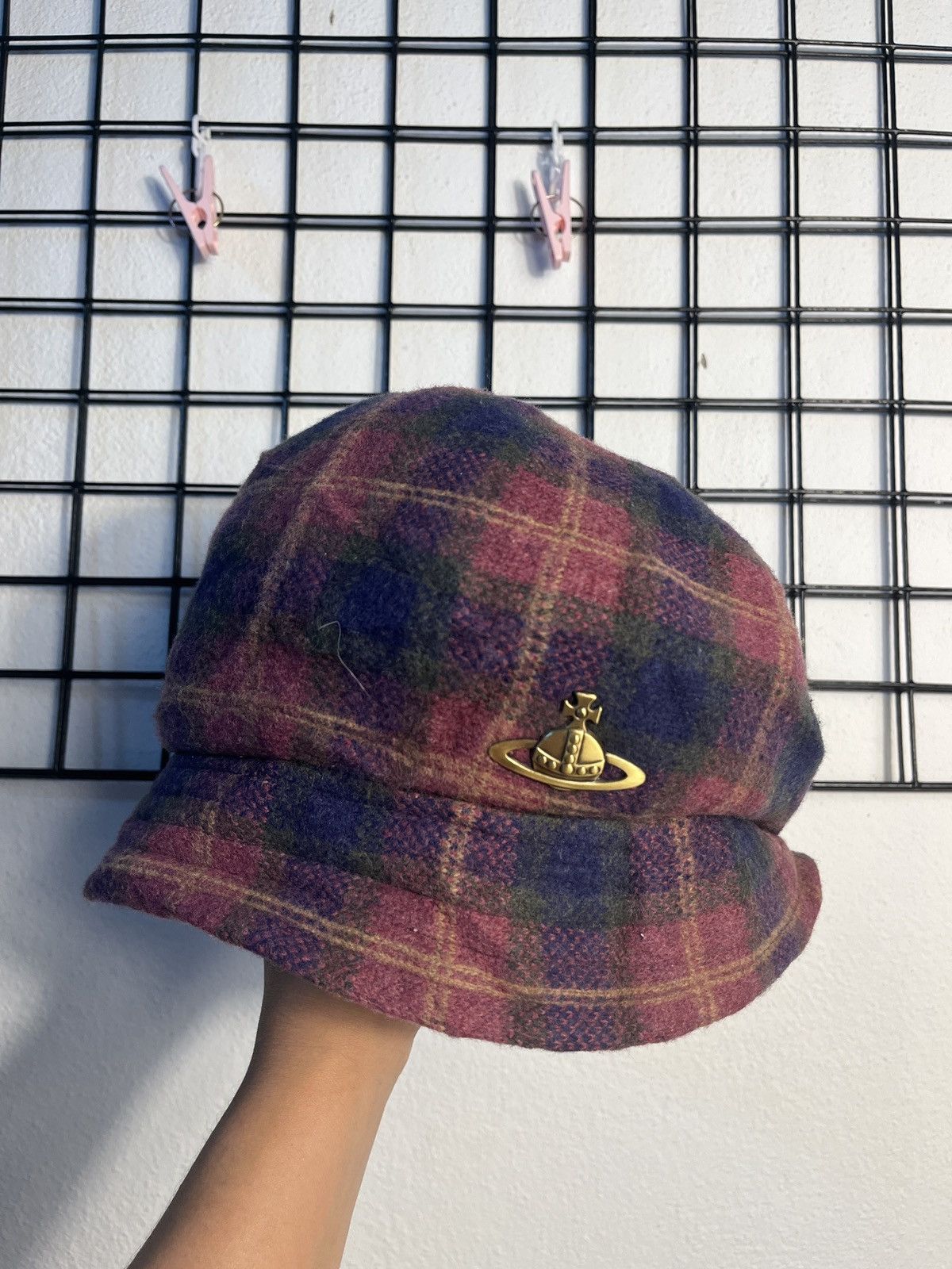 Vivienne Westwood Vintage Vivienne Westwood Plaid Flapper Wool Hat Size ONE SIZE - 5 Thumbnail