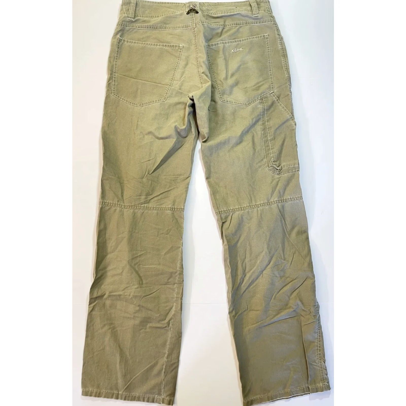 Vintage KUHL Outdoor Pants Mens 32x32 Khaki Lightweight Straight Leg Travel Workwear Size US 32 / EU 48 - 2 Thumbnail