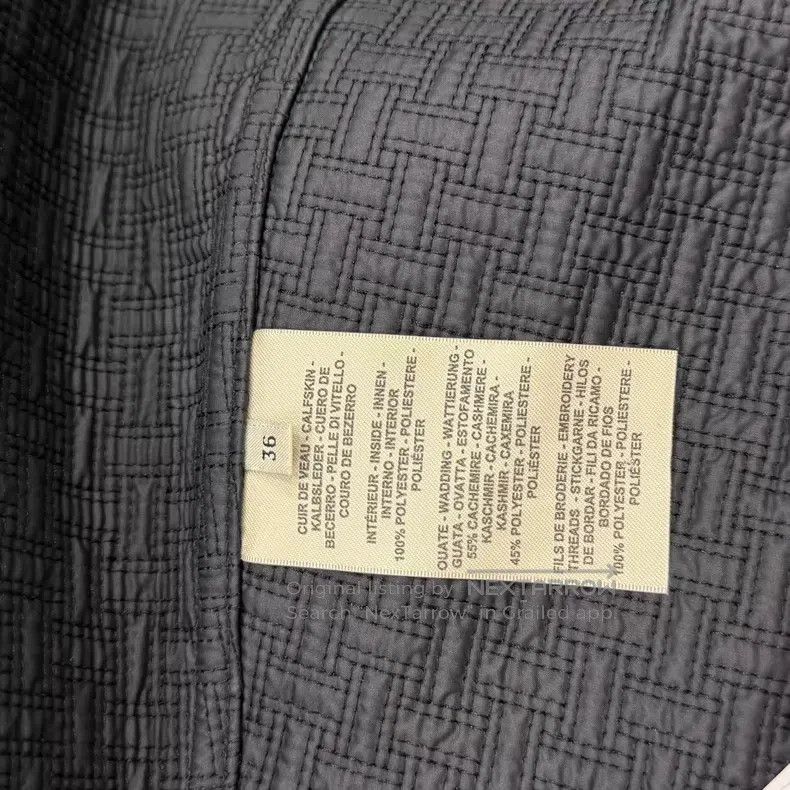 Hermes Hermes Black All Print Sheepskin Skirt Size 24" / US 00 / IT 34 - 6 Thumbnail