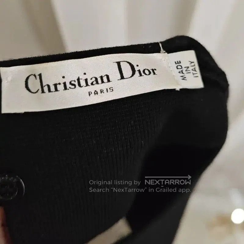 Dior Dior Women's Black Wool Short Sleeve Top . Size S / US 4 / IT 40 - 6 Thumbnail