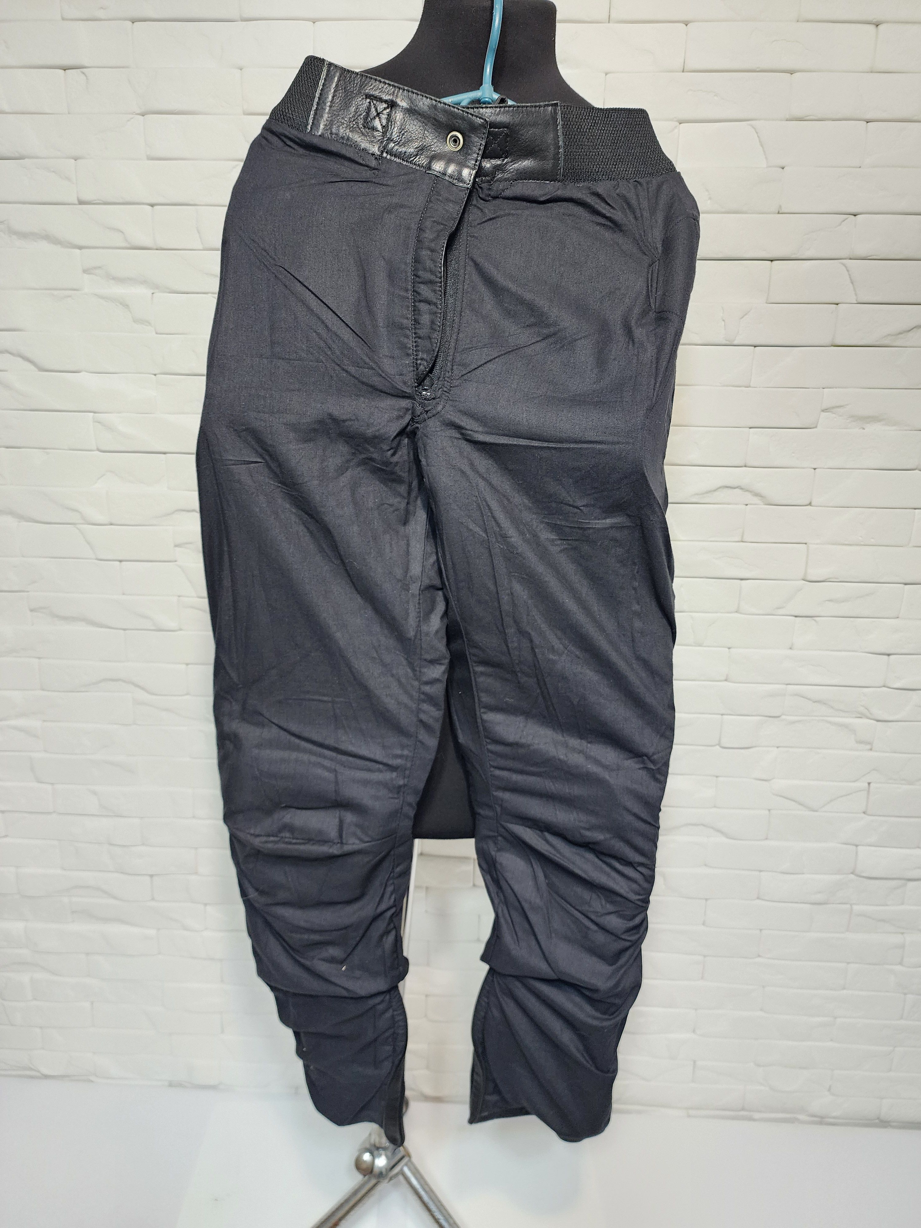Genuine Leather Black Leather Biker Pants: Women's Ride Style Size 27" / US 4 / IT 40 - 9 Thumbnail