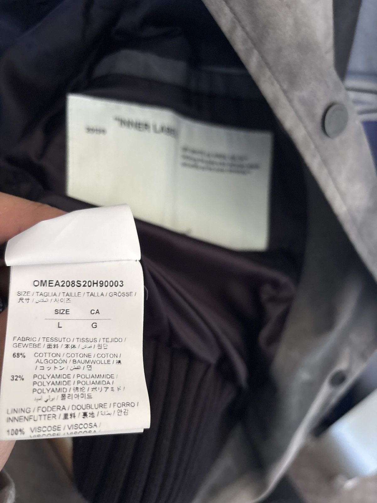 Off-White OFF-WHITE Virgil Abloh Varsity Bomber Jacket Size M Size US M / EU 48-50 / 2 - 6 Thumbnail