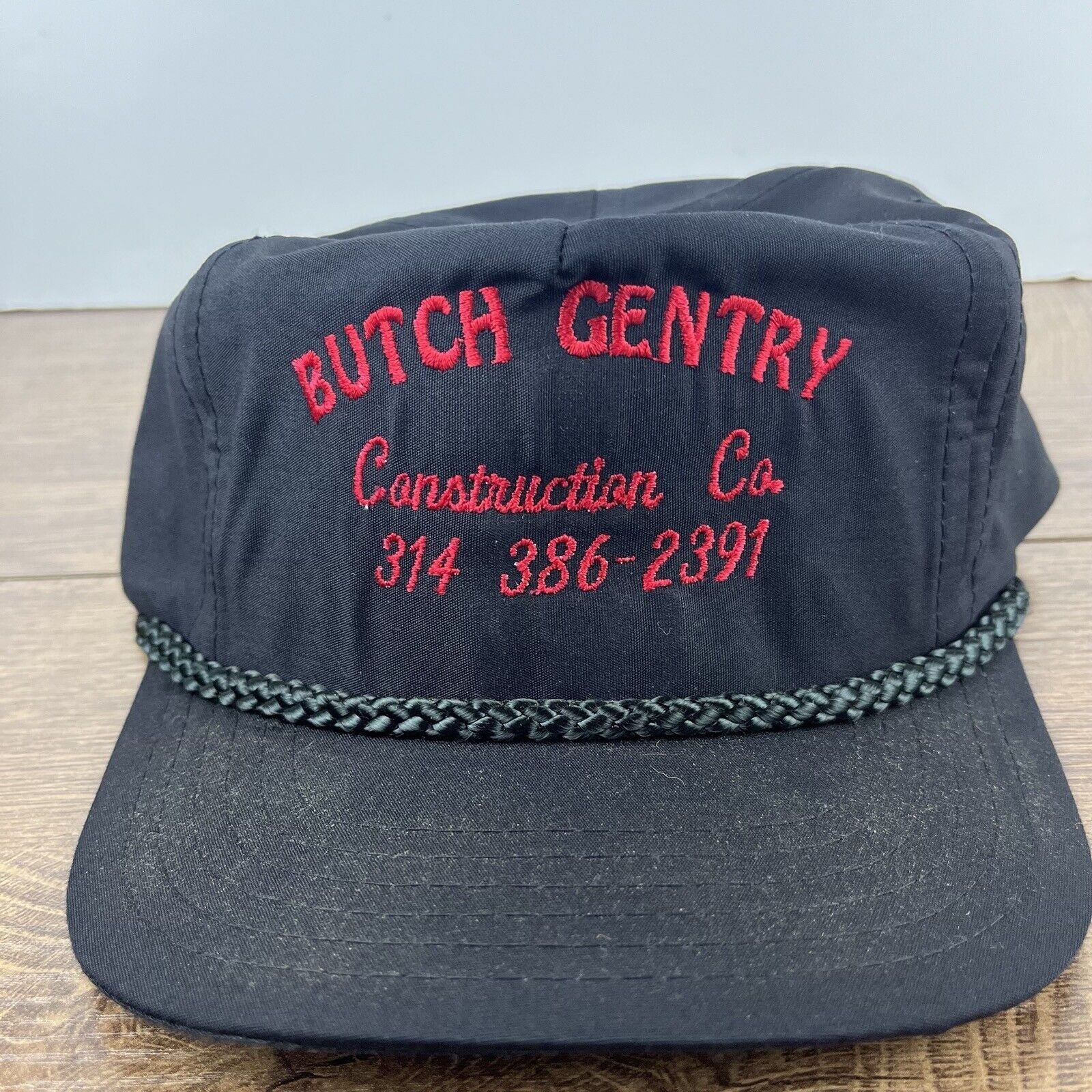 Other Butch Gentry Construction Hat Black Adjustable Hat Black Adu Size ONE SIZE - 4 Thumbnail