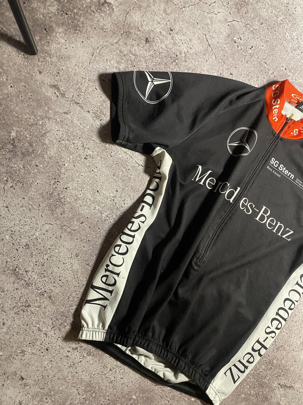 Germany Mercedes-Benz Cycling Jersey Big Logo car truck