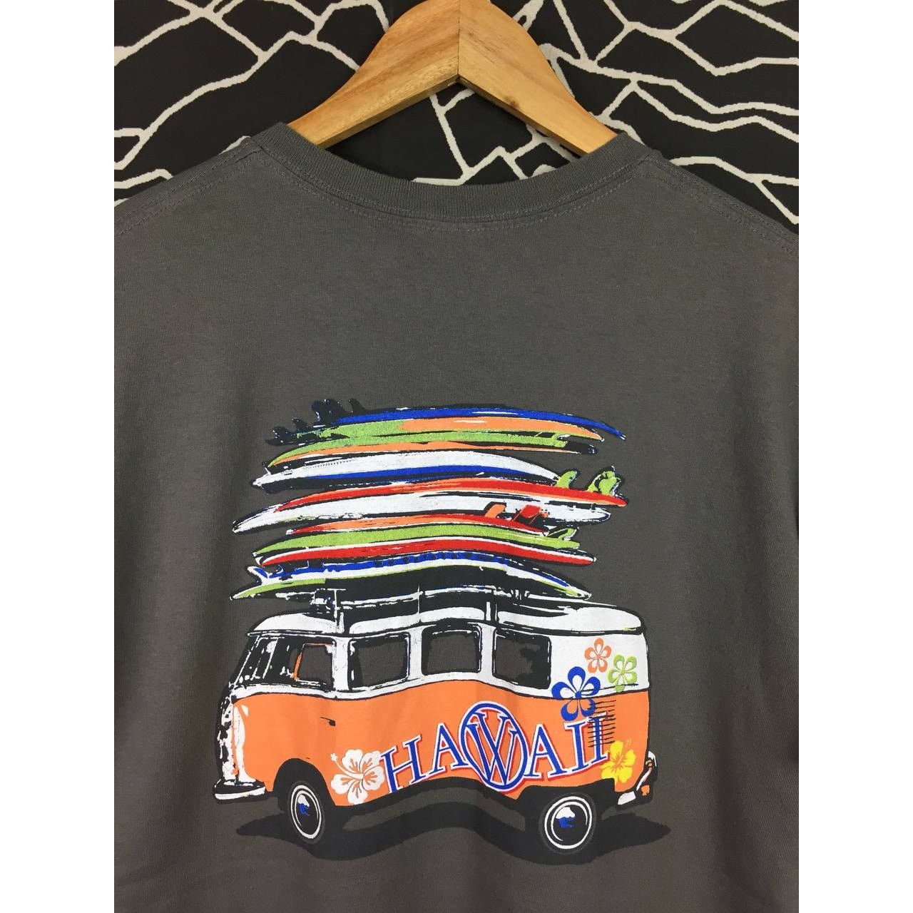 Gildan Volkswagen Camper Van Screenprinted Hawaiian Tee Size US XL / EU 56 / 4 - 3 Thumbnail