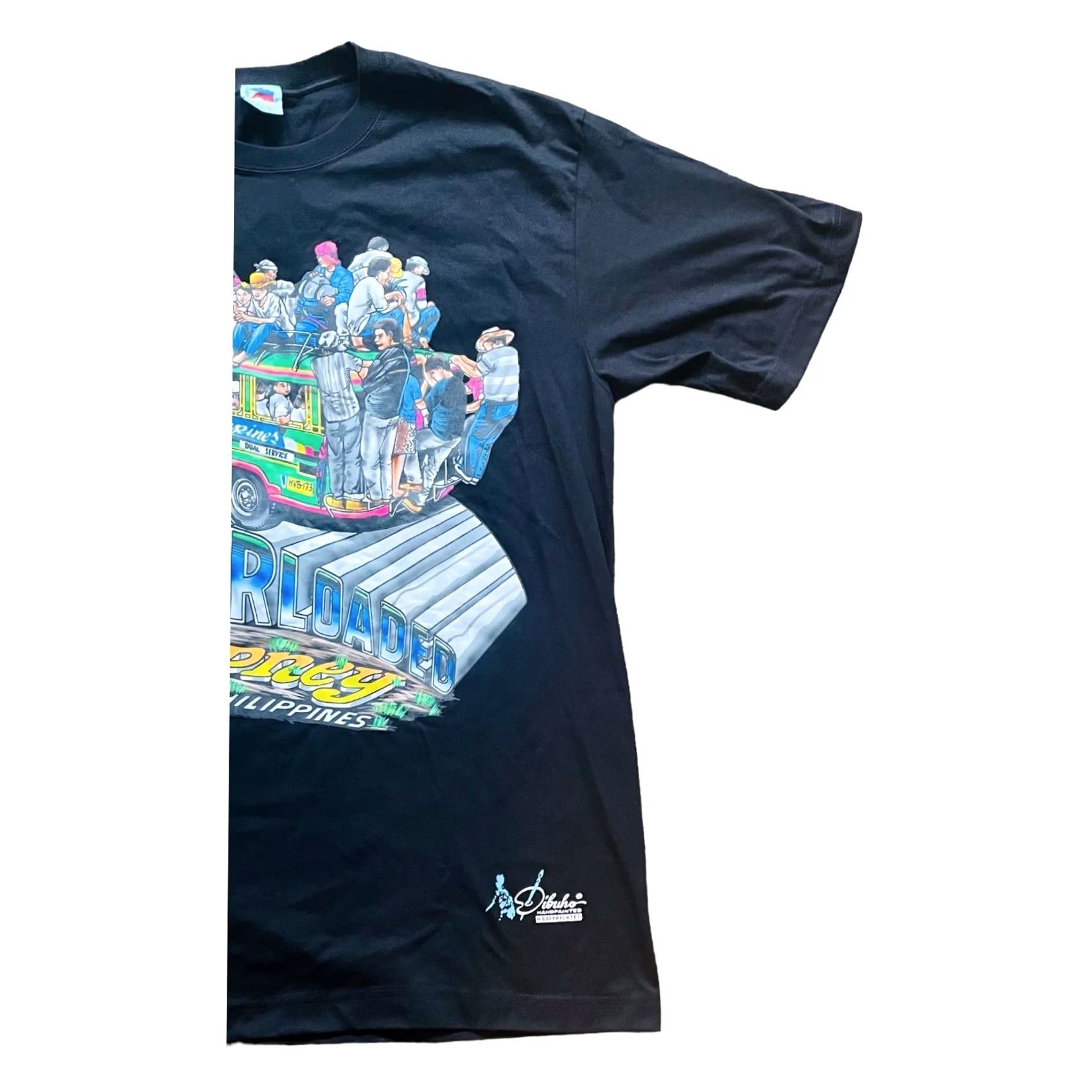 Vintage VINTAGE Dibuhu 90s Graphic Print Jeepney Philippines T-Shirt Short Sleeve XL Black Mens Size US XL / EU 56 / 4 - 3 Thumbnail
