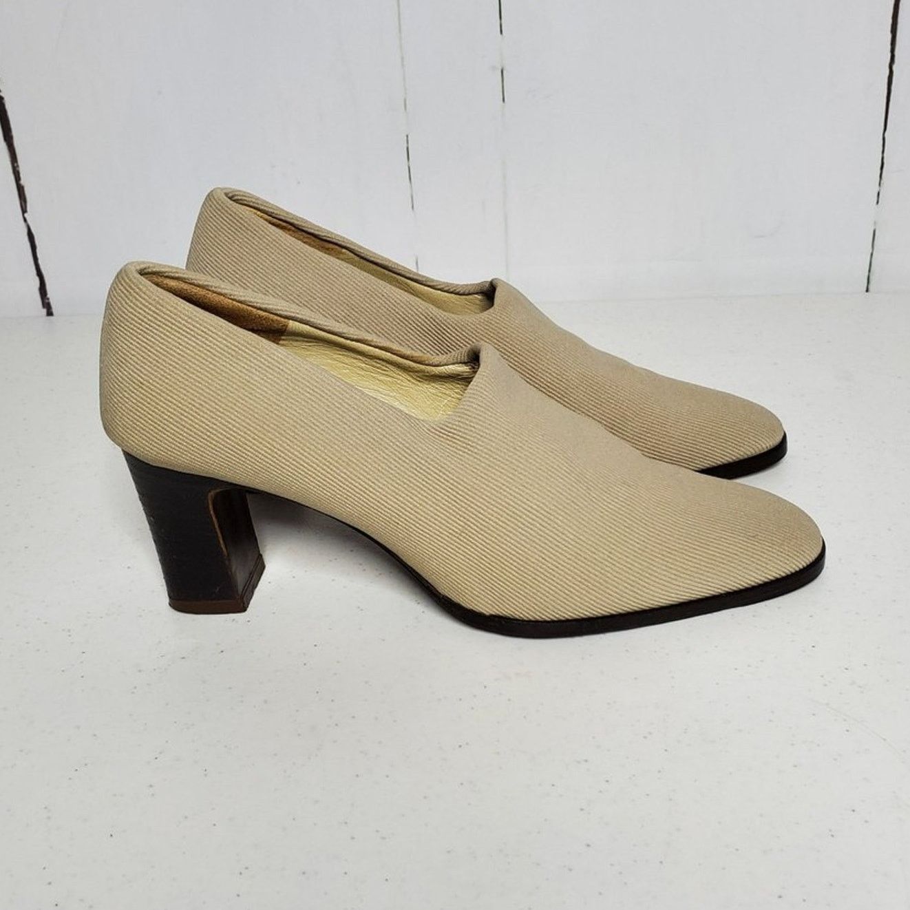 Charles Jourdan Charles Jourdan Stretch Fabric Slip On Loafers Vintage 6.5 Size US 6.5 / IT 36.5 - 3 Thumbnail