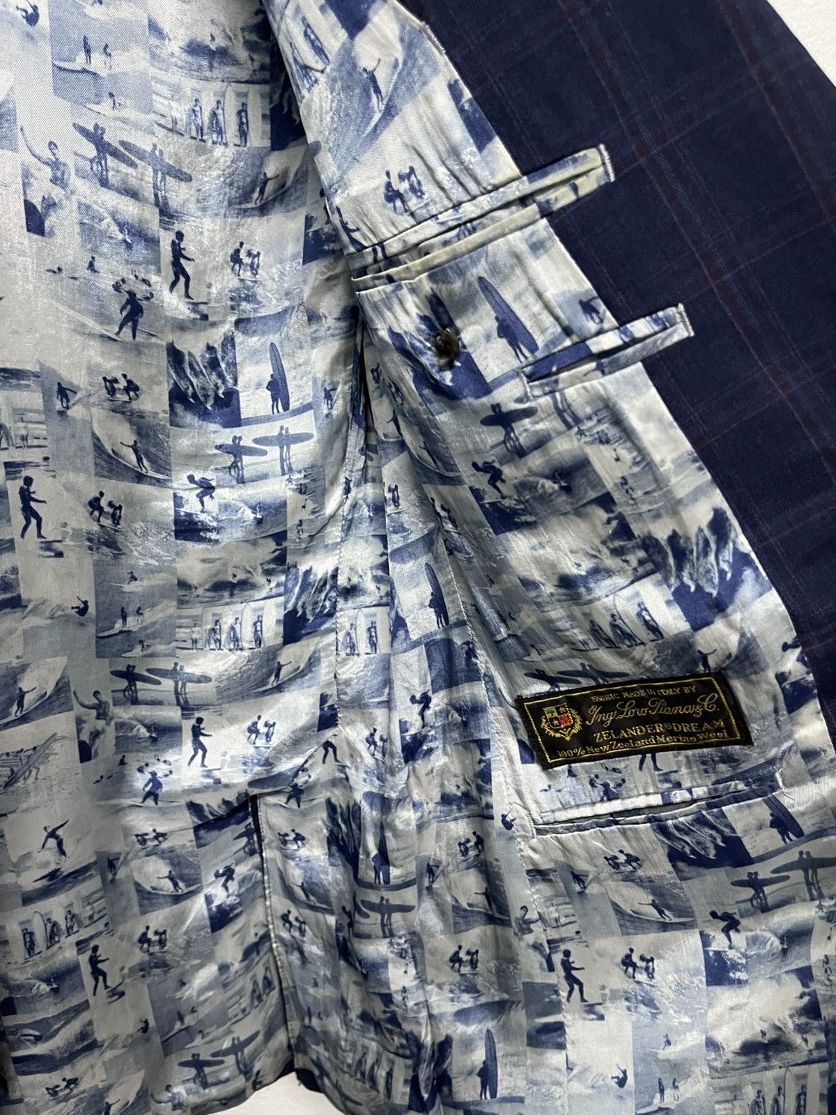 Loro Piana 90s LORO PIANA MOTS PLAID WOOL BLAZZER RARE DESIGN Size US M / EU 48-50 / 2 - 10 Thumbnail