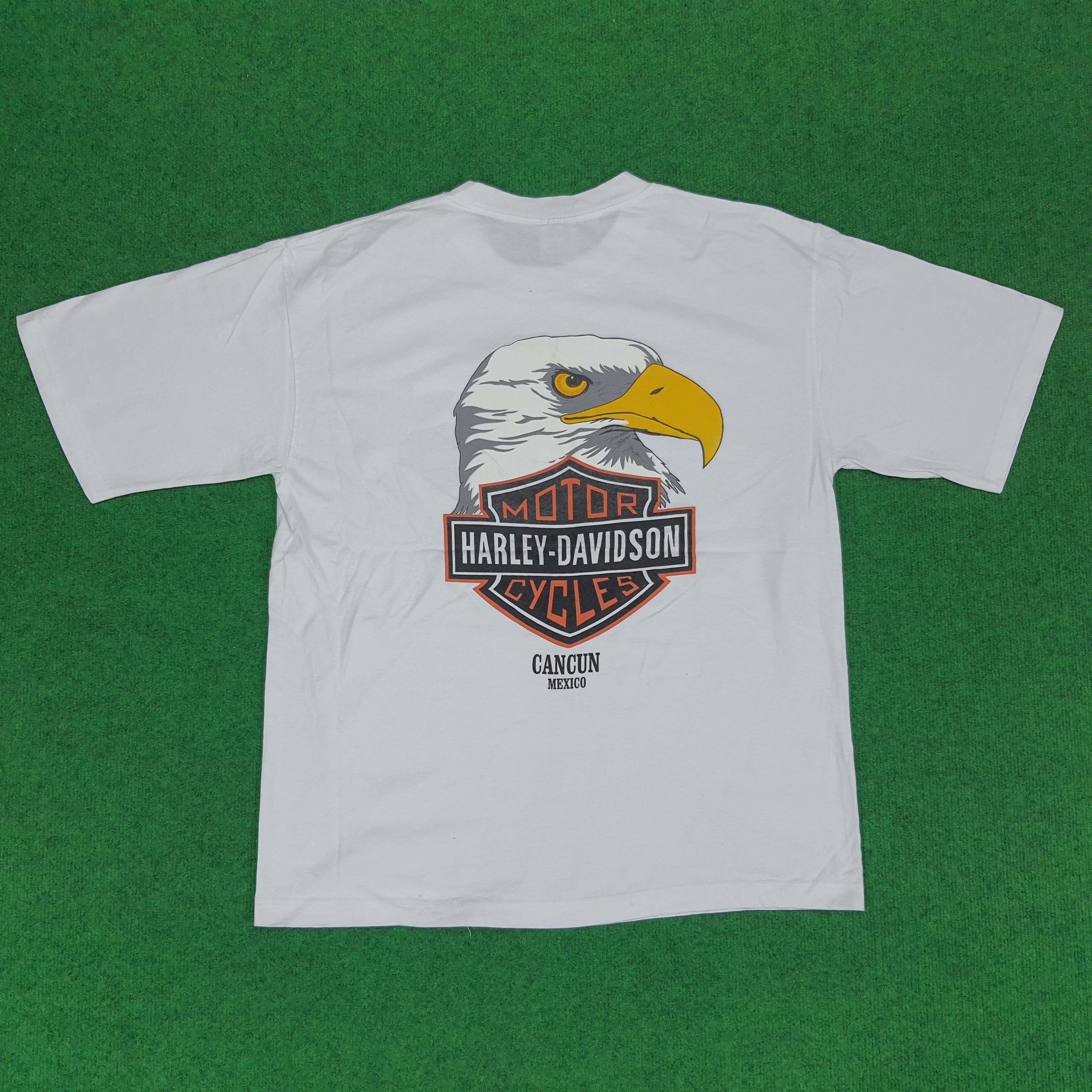 Harley Davidson × Vintage Vintage Harley-Davidson Cancun Maxico Bikers T-shirt Size US L / EU 52-54 / 3 - 1 Thumbnail