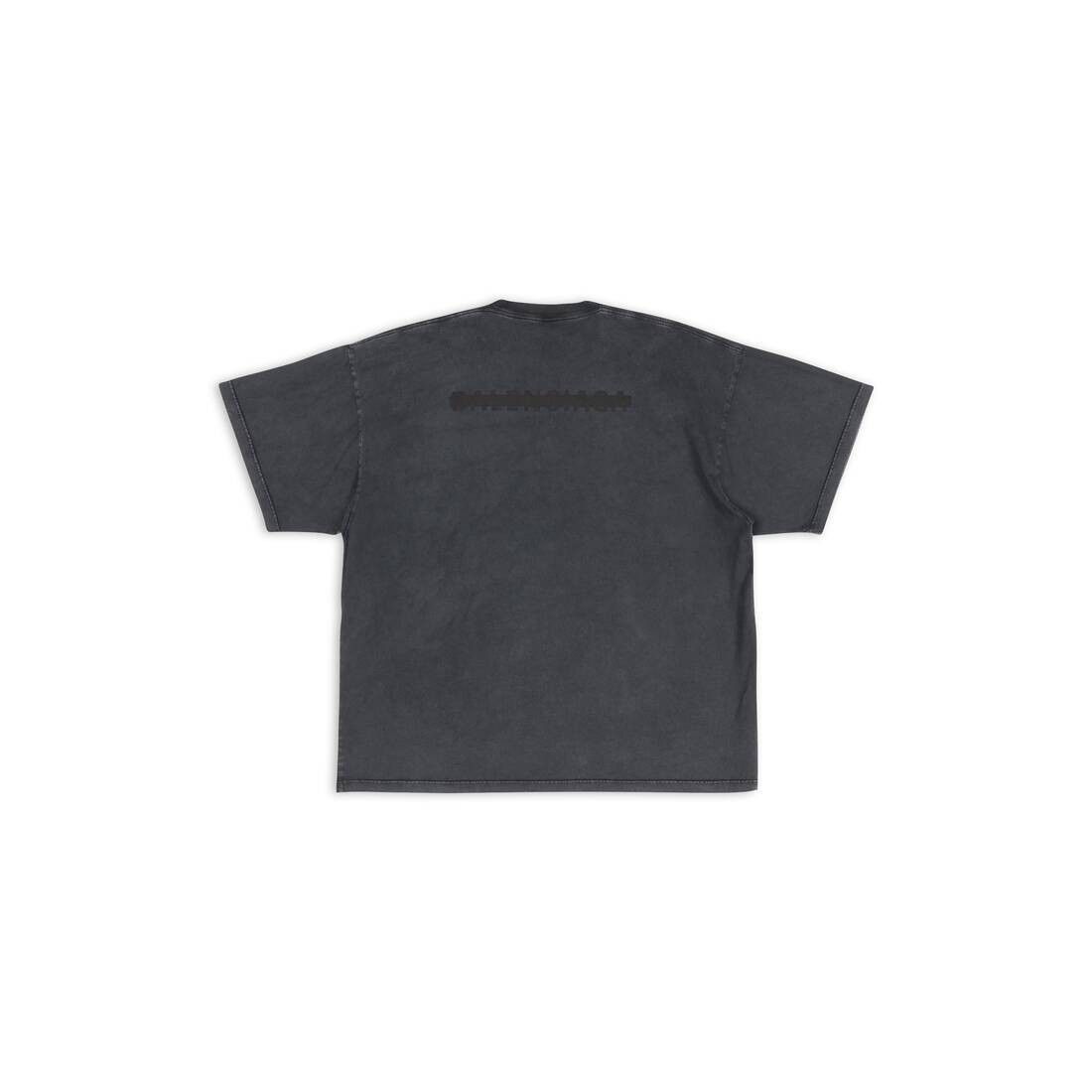 Balenciaga o1mt1gz0724 Logo-Print Oversized T-Shirt in Black Size US XL / EU 56 / 4 - 2 Thumbnail