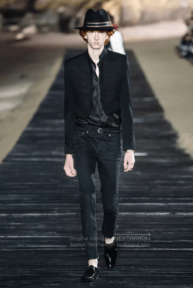 Saint Laurent Paris Saint Laurent Paris All Studs Mulberry Silk Black Samurai Size XS / US 0-2 / IT 36-38 - 9 Thumbnail
