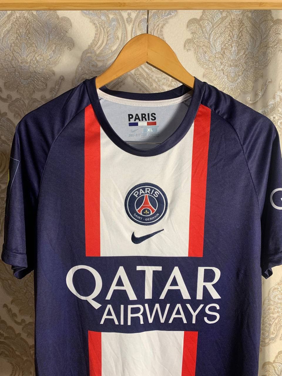Vintage VERY RARE NIKE FC PSG PARIS FRANCE SOCCER JERSEY DRILL Y2K Size US XL / EU 56 / 4 - 2 Thumbnail