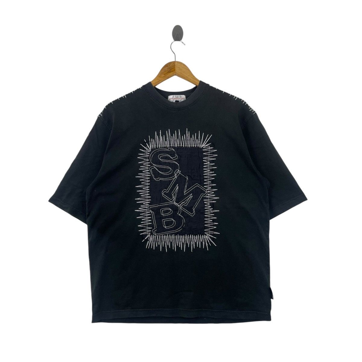 Japanese Brand SMB by June Bergstrand Embroid Patch Work Tshirt Size US L / EU 52-54 / 3 - 1 Thumbnail