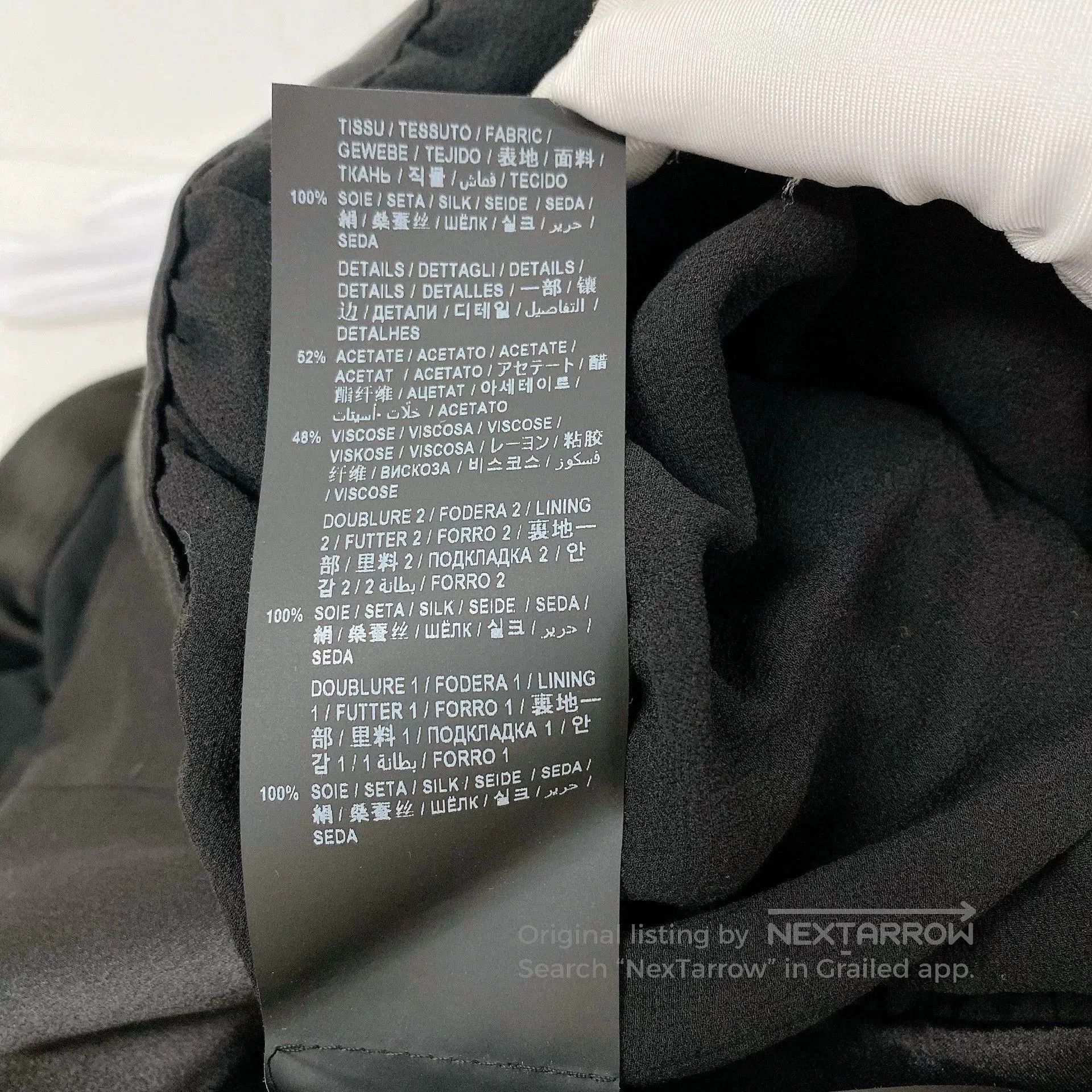 Saint Laurent Paris Saint Laurent Black Silk Mesh Slip Dress. Size XS / US 0-2 / IT 36-38 - 8 Thumbnail