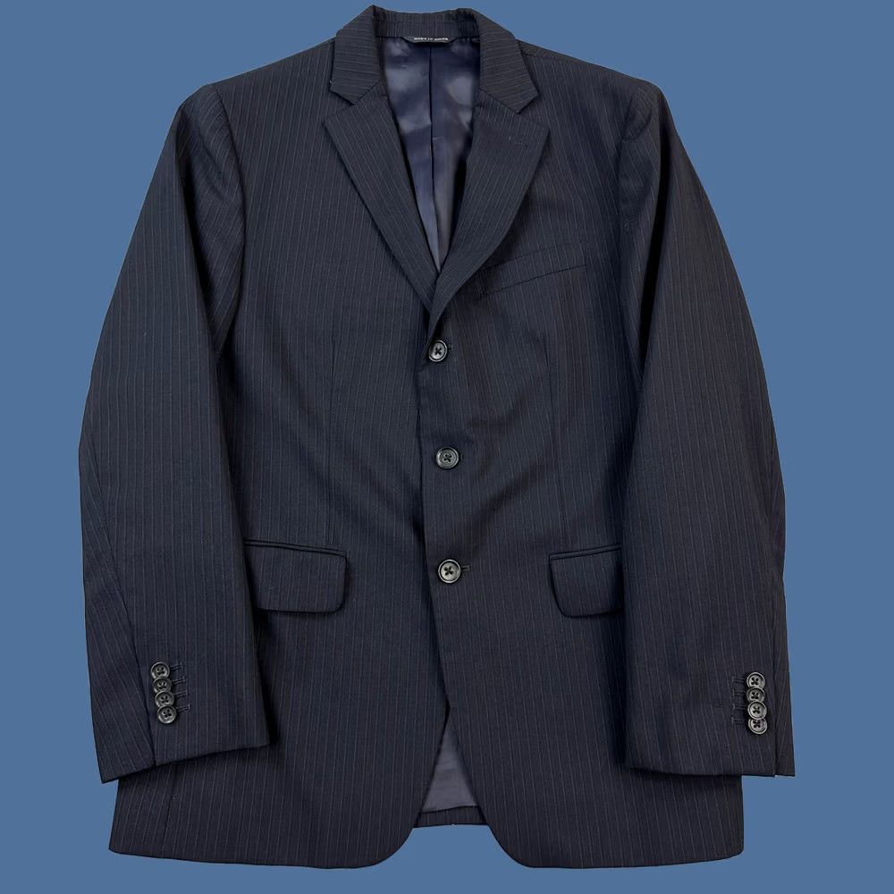 Banana Republic Banana Republic Blazer Mens 38S Navy Pinstripe Wool Modern Fit Sport Jacket Shirt Size 38R - 1 Thumbnail