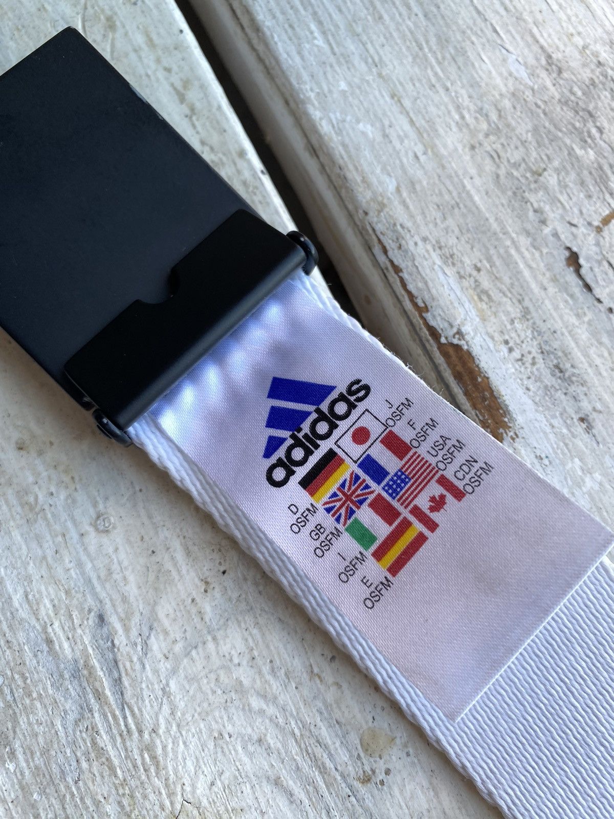 Adidas × Designer VINTAGE Buckle Adidas CLASSIC LOGO BELT Adult OS Size ONE SIZE - 9 Thumbnail