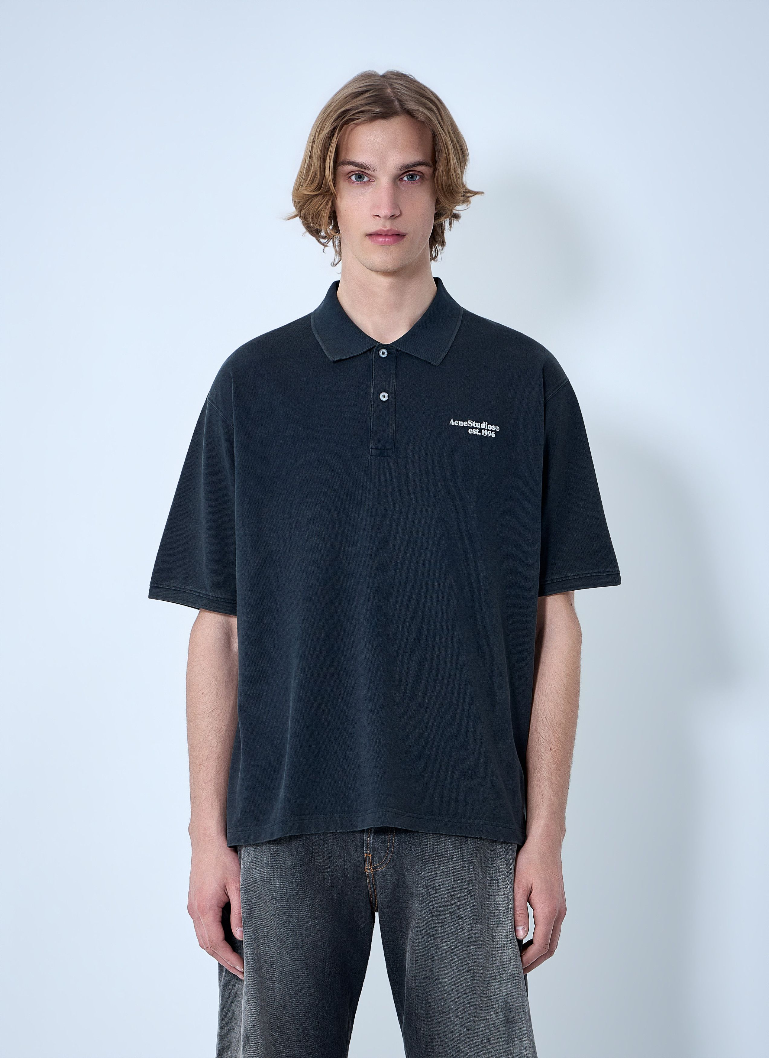 Acne Studios Piqué Polo Shirt Size US XL / EU 56 / 4 - 1 Thumbnail