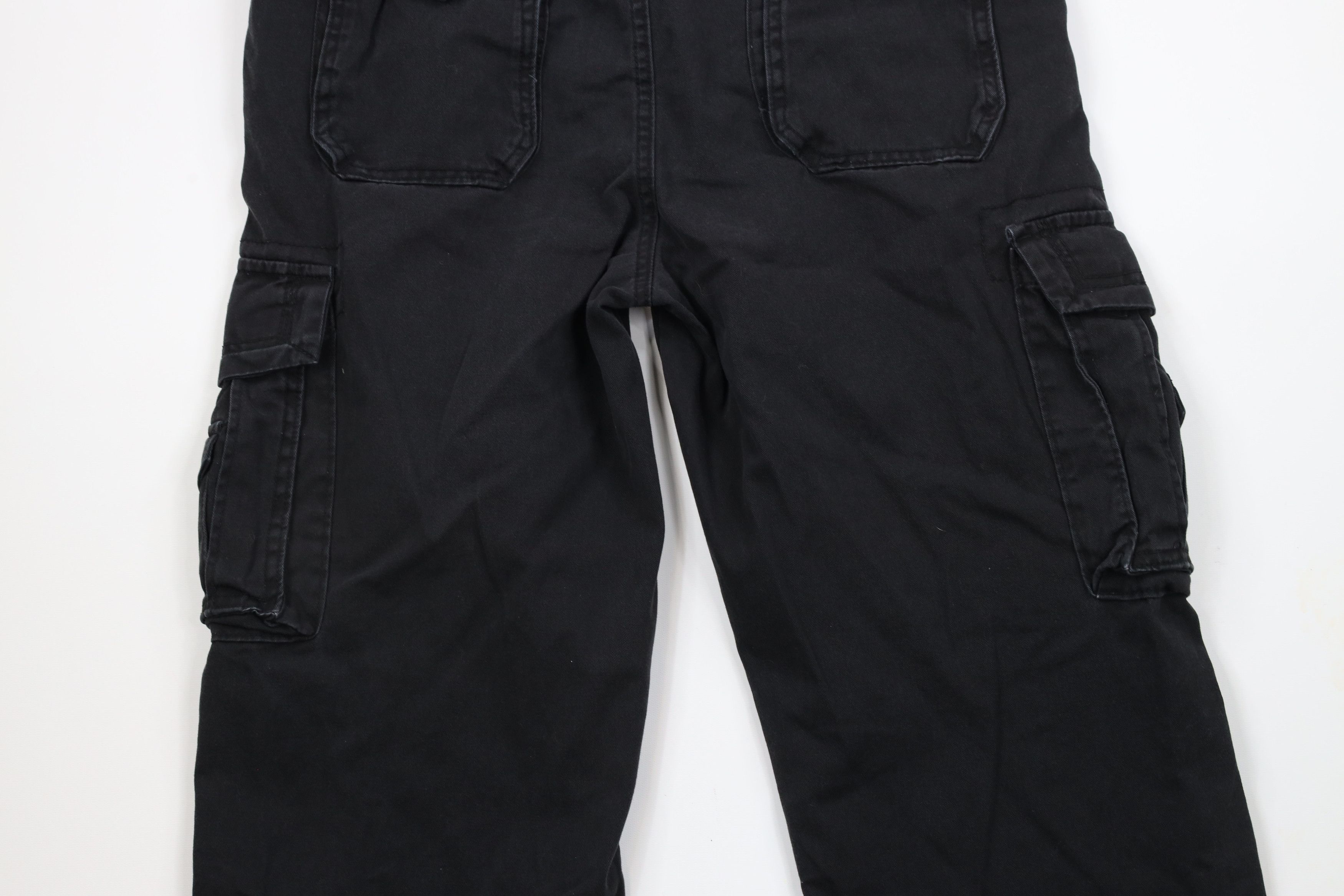 Vintage Vintage 90s Streetwear Baggy Fit Wide Leg Cargo Pants Black Size US 36 / EU 52 - 10 Thumbnail