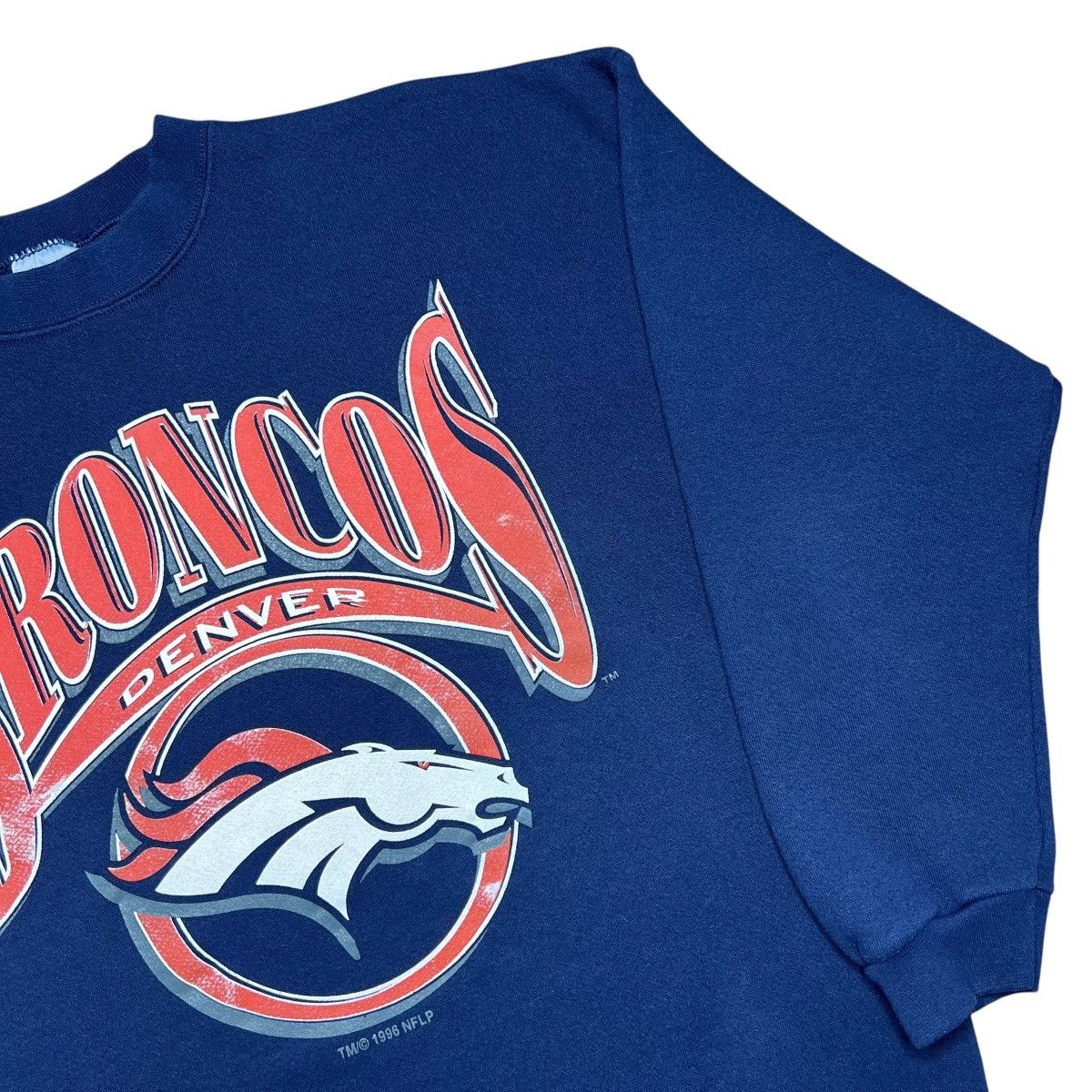 Logo 7 Vintage 1996 NFL Denver Broncos Spell Out Logo 7 Sweatshirt Size US XL / EU 56 / 4 - 16 Thumbnail