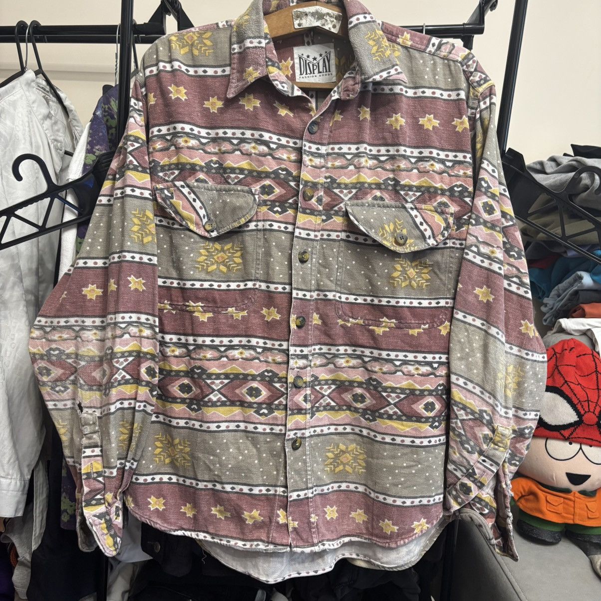 Vintage Vintage Western Distressed Shirt Grunge Punk RRL Size US M / EU 48-50 / 2 - 1 Thumbnail