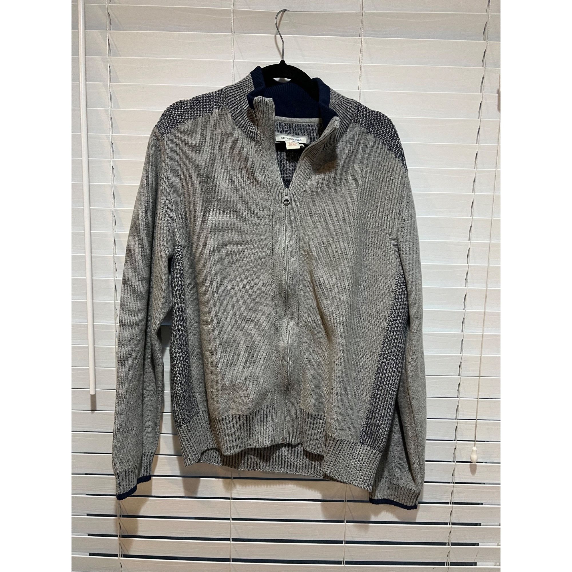 Carbon2Cobalt Carbon2Cobalt Full Zip Mens Sweater - Size L Size US L / EU 52-54 / 3 - 1 Thumbnail