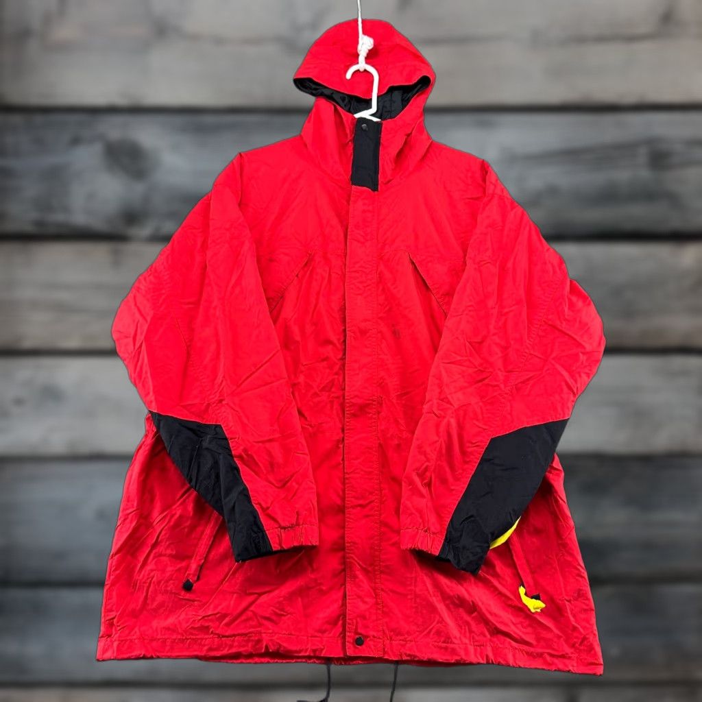 Marlboro VINTAGE Marlboro Jacket Mens XL Windbreaker Hooded Nylon Red Black Logo 90s Winter Spring Fall Casual Workwear Size US XL / EU 56 / 4 - 1 Thumbnail