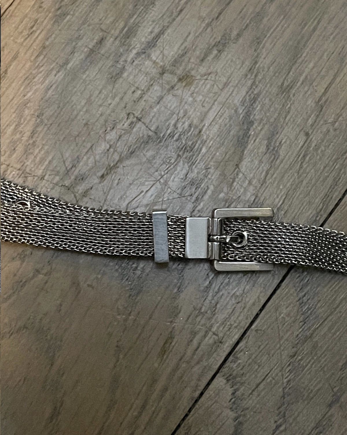 Helmut Lang Helmut lang AW04 silver belt Size 30 - 2 Thumbnail