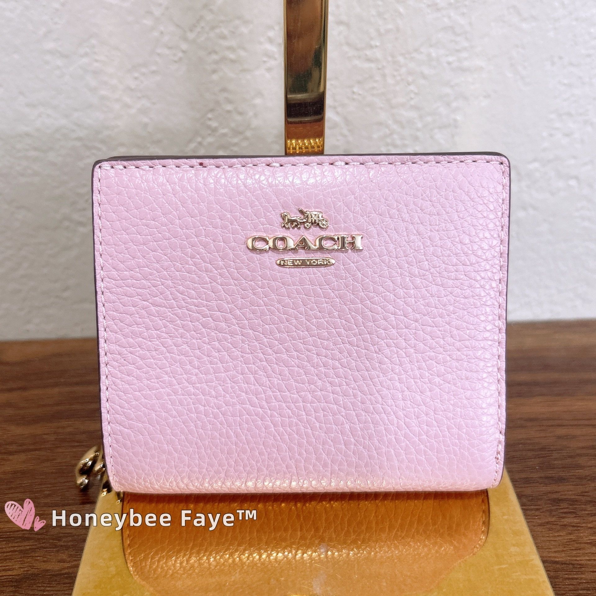 Coach Snap Wallet C2862 Gold/Carnation Size ONE SIZE - 1 Thumbnail