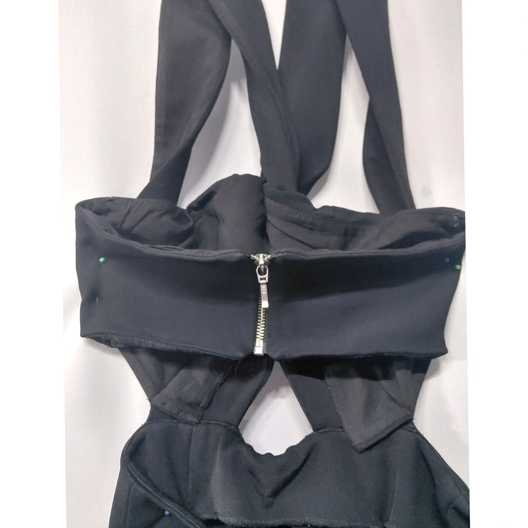 NICHOLAS Nicholas Black Midi Dress Solid Sleeveless Cutout Women Size 4 Size S / US 4 / IT 40 - 5 Thumbnail