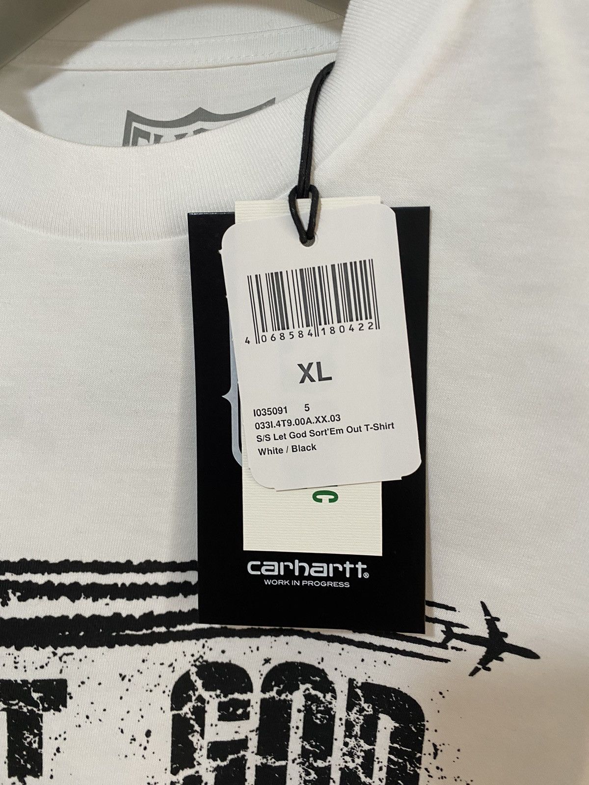 Carhartt Wip Carhartt WIP X Clipse Let God sort'em out XL white t-shirt Size US XL / EU 56 / 4 - 4 Thumbnail