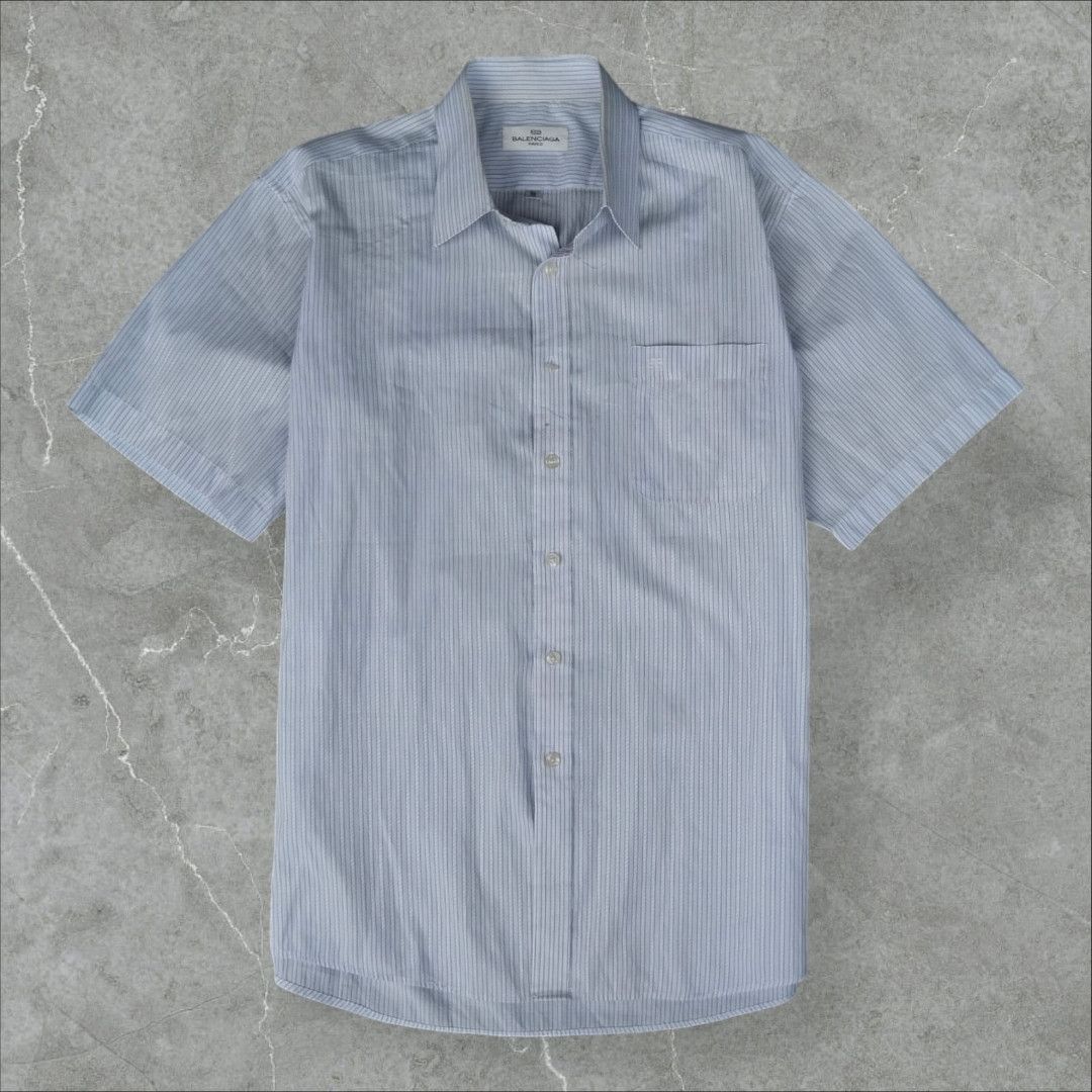 Balenciaga Balenciaga Button Up Short Sleeve Size US L / EU 52-54 / 3 - 3 Thumbnail