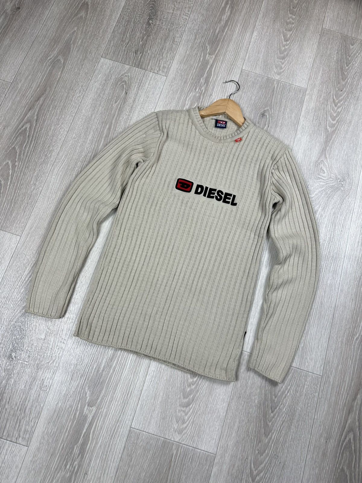 Diesel Vintage Diesel Big Logo Knit Sweater Size US S / EU 44-46 / 1 - 3 Thumbnail
