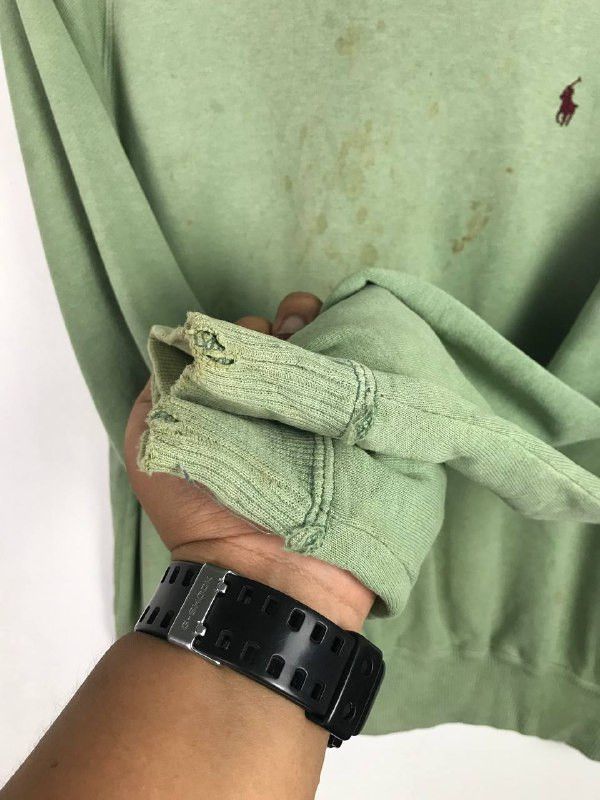 Polo Ralph Lauren × Ralph Lauren × Vintage Vintage Distressed Polo Ralph Lauren Sweatshirt Size US L / EU 52-54 / 3 - 11 Thumbnail