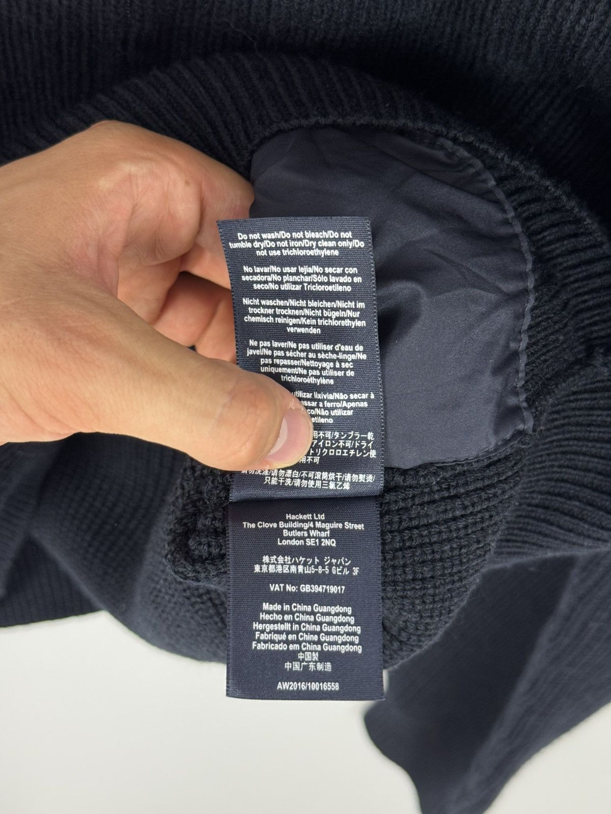 Hackett Hackett London Ribbed Wool Blend Full Zip 2 in 1 Sweater Size US M / EU 48-50 / 2 - 17 Thumbnail