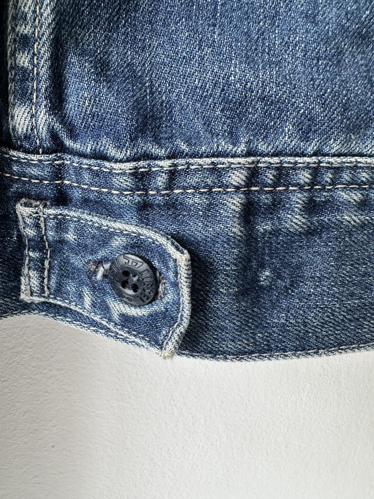 Diesel × Vintage Diesel distressed denim jacket Size S / US 4 / IT 40 - 12 Thumbnail