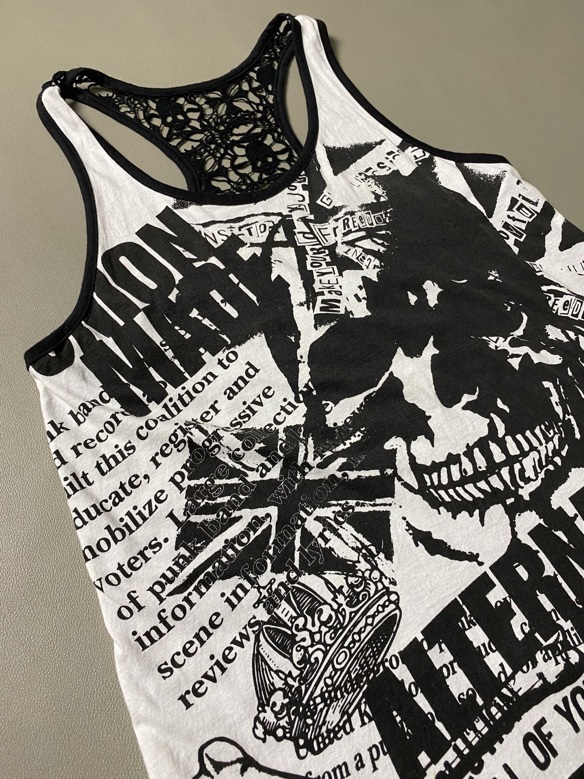14th Addiction × If Six Was Nine × KMRii Sky Bomber Poem Skull Punk Hybrid Sleeveless Size US M / EU 48-50 / 2 - 7 Thumbnail
