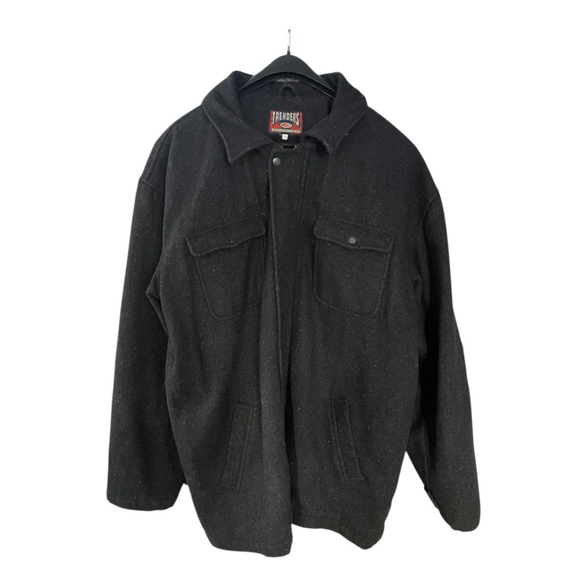 Other Trenders Basics Men’s Size XXL Wool Button Zip Down Lined Size US XXL / EU 58 / 5 - 1 Thumbnail