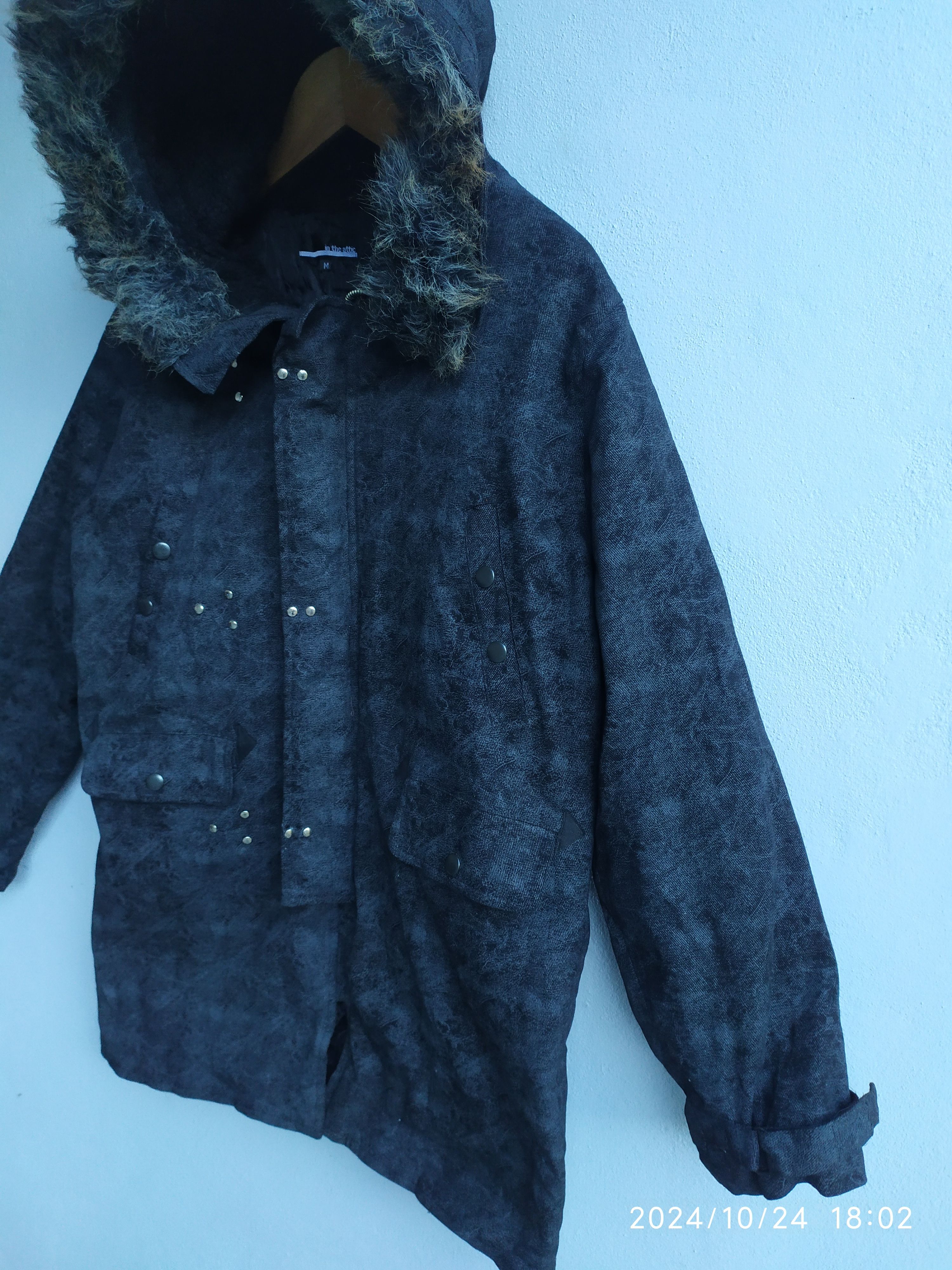 14th Addiction In The Attic Fur Hoodie Punk Jacket Size US M / EU 48-50 / 2 - 3 Thumbnail
