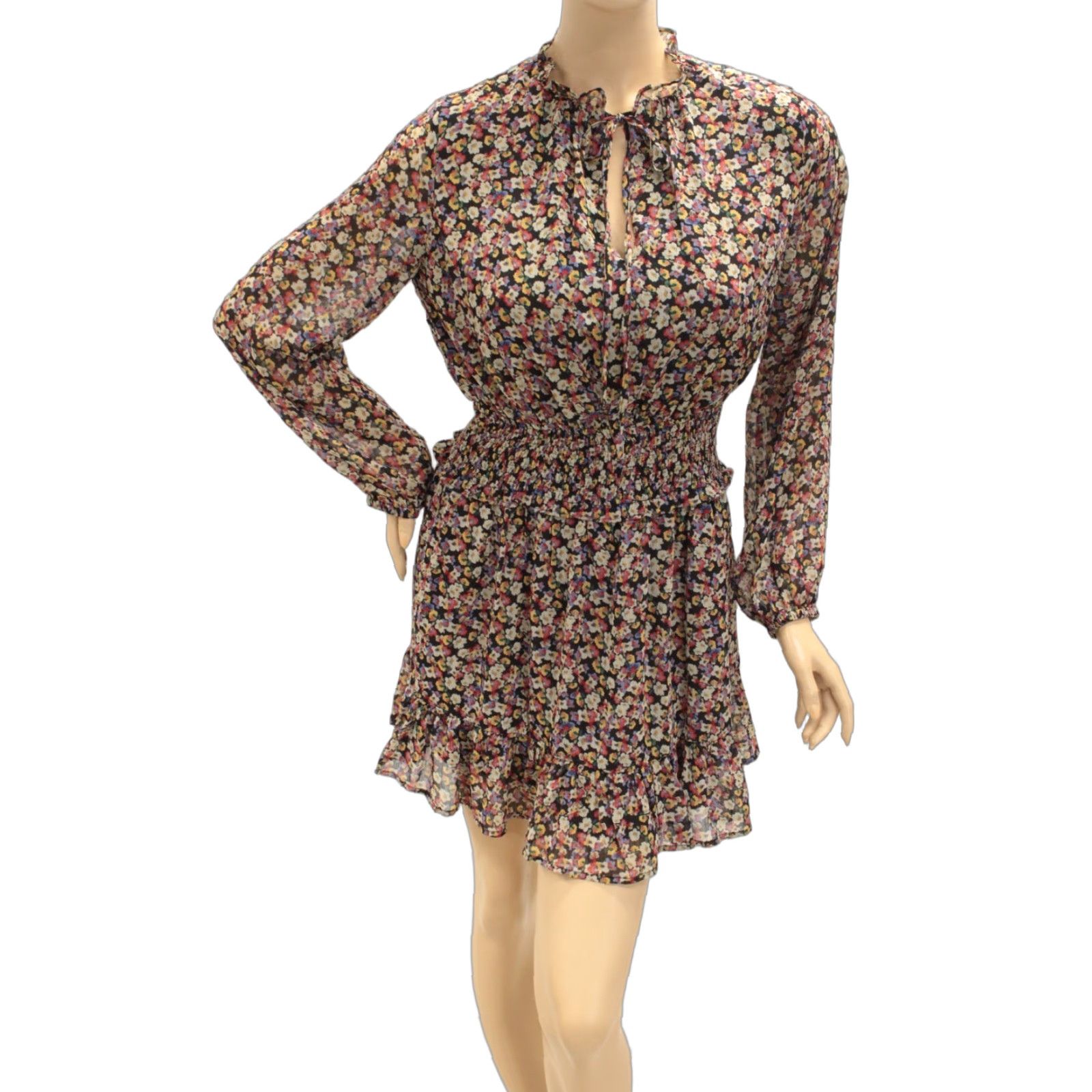 Vintage Dress Forum Women Los Angeles Floral Boho Mini Dress Small Forest Fairy Romantic Size S / US 4 / IT 40 - 1 Thumbnail