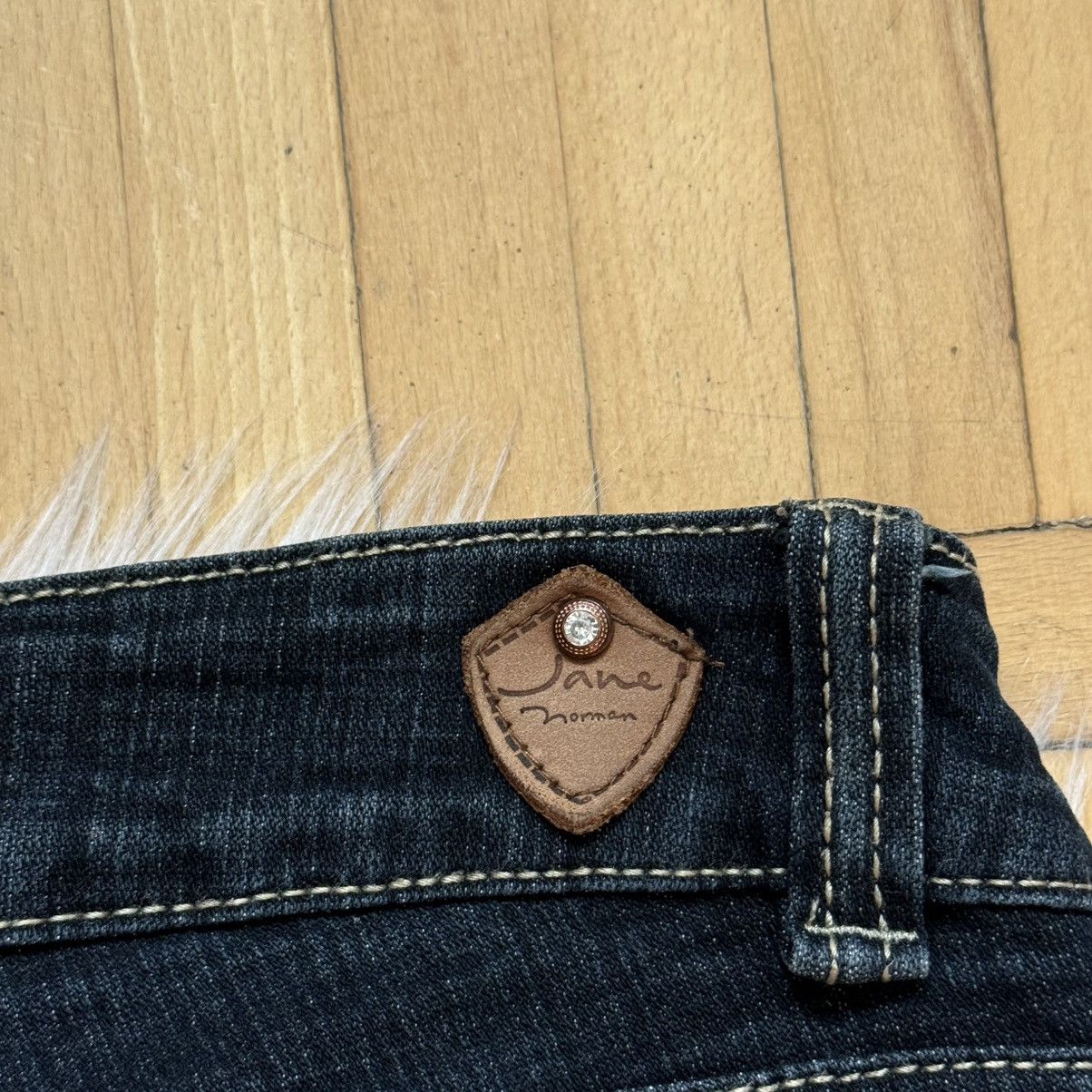 If Six Was Nine 📌 Vintage Jane Norman Y2K Crazy Flare Low Rise Jeans Size 36" / US 14 / IT 50 - 6 Thumbnail