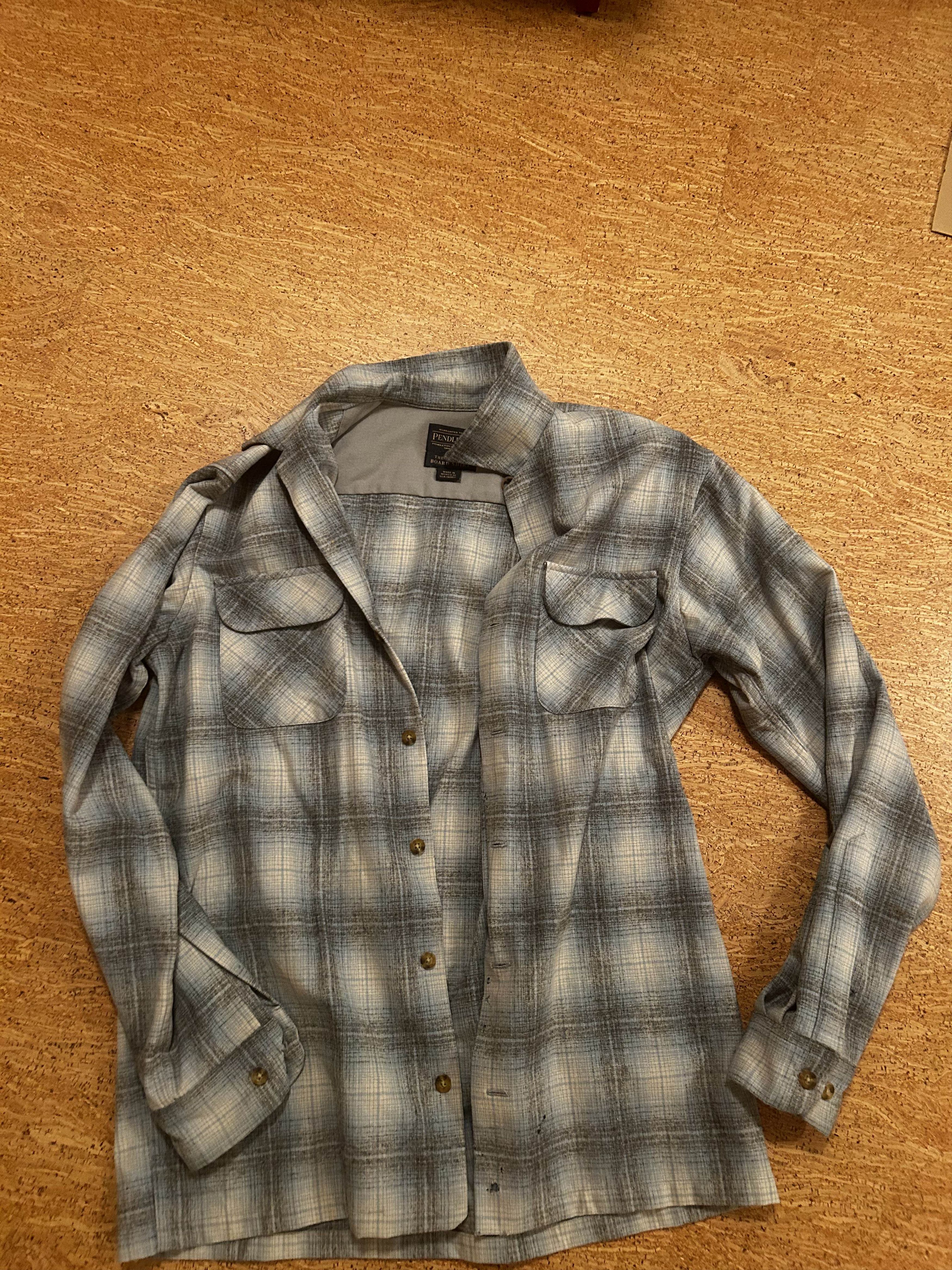 Pendleton Grey and Blue Board Shirt Pendleton Size US M / EU 48-50 / 2 - 1 Thumbnail