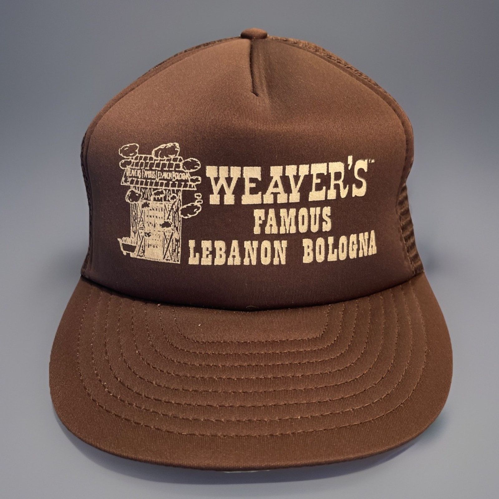 Vintage Vtg Lebanon Bologna Snapback Weavers advert Trucker Hat New Size ONE SIZE - 1 Thumbnail