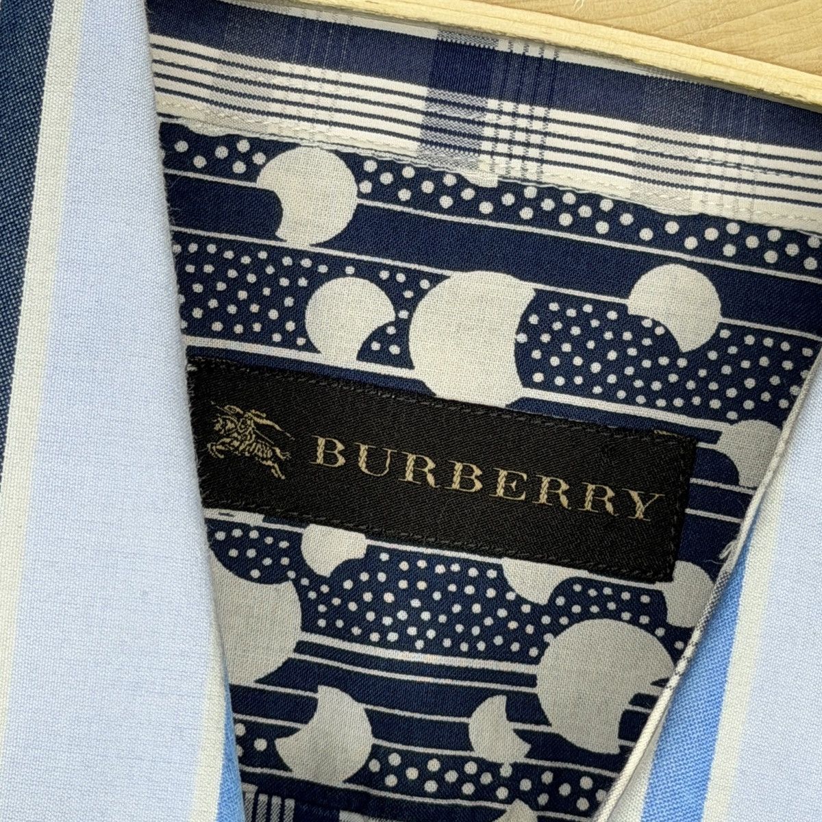 Burberry Burberry Runaway Patchowrk Button Up Shirt Blue Print Size US S / EU 44-46 / 1 - 5 Thumbnail