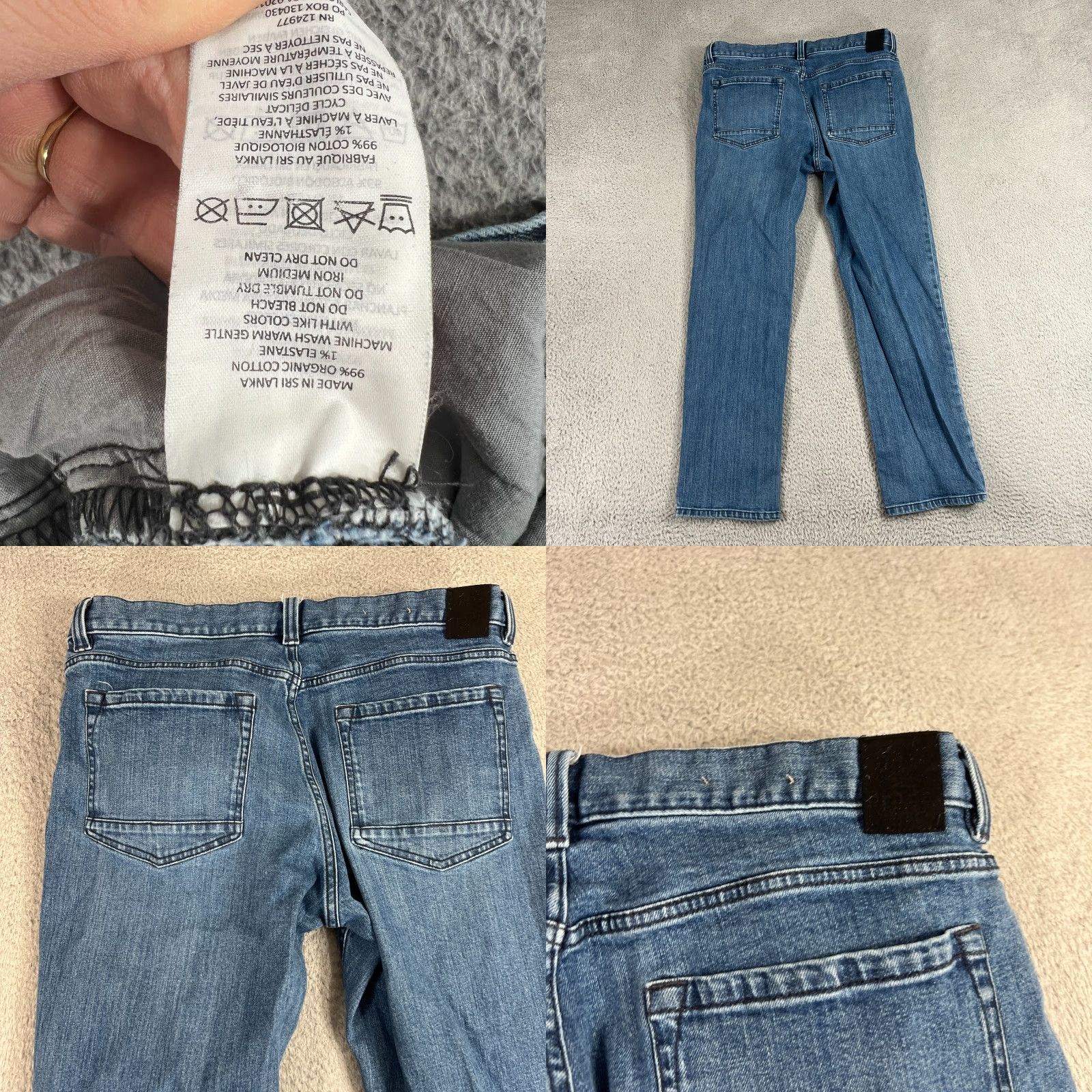 Prana VINTAGE prAna Jeans Mens Regular Blue 34 Straight Leg Denim 5-Pocket Zipper Button Pocket 90s Cowboy Distressed Size US 34 / EU 50 - 8 Thumbnail